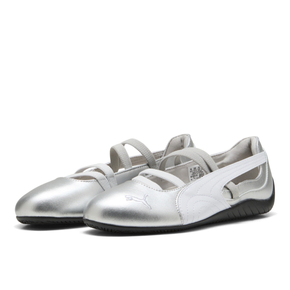 Women's Metallic Race Low Ballet - Silver
