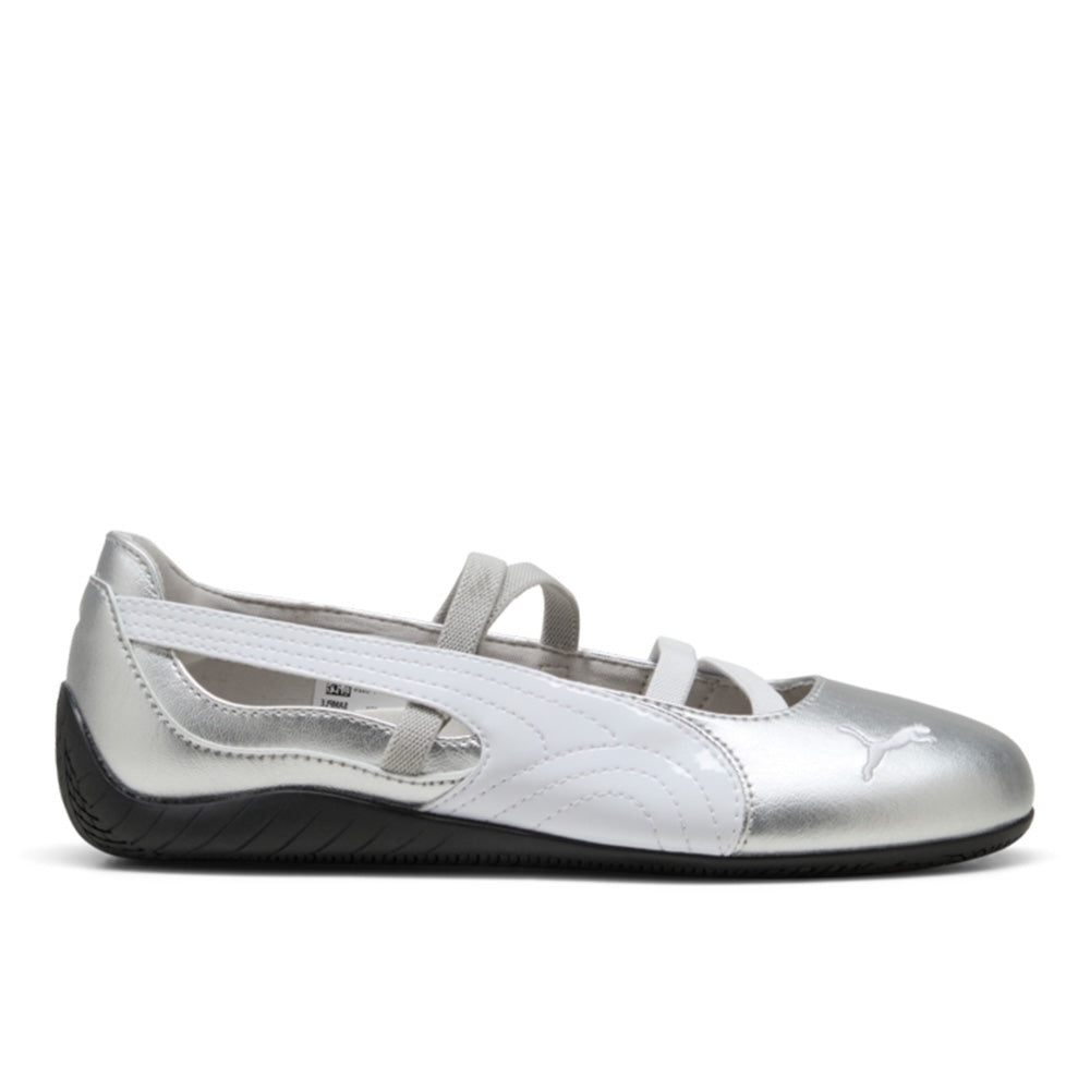 Women's Metallic Race Low Ballet - Silver