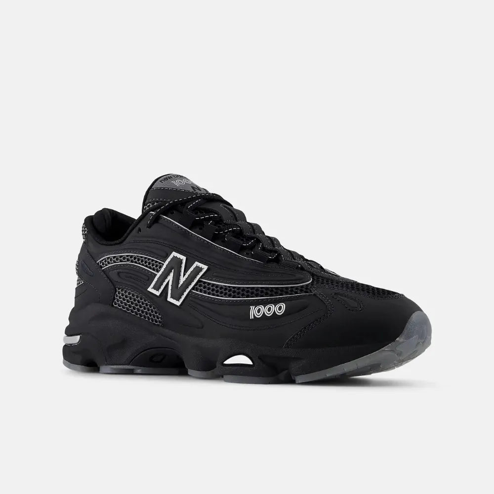 1000 Black White Silver Metallic