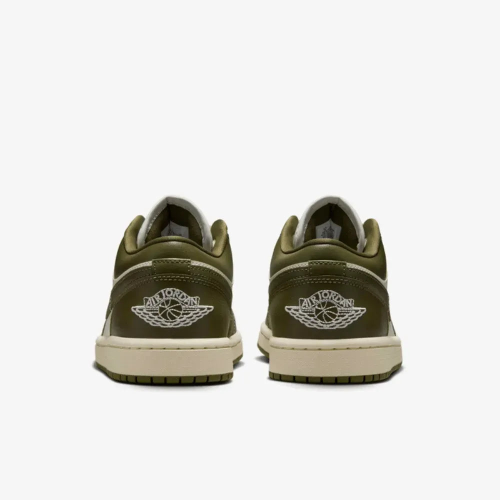 Retro 1 Low Sail Coconut Milk Medium Olive