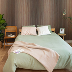 HEMVI™ Premium Akustisk Slat Panel — Naturlig Eg
