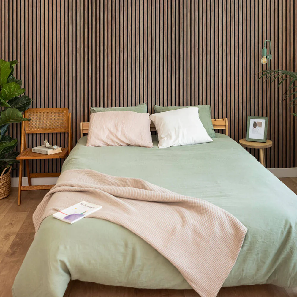 HEMVI™ Premium Akustisk Slat Panel — Naturlig Eg