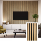 HEMVI™ Premium Akustisk Slat Panel — Naturlig Eg