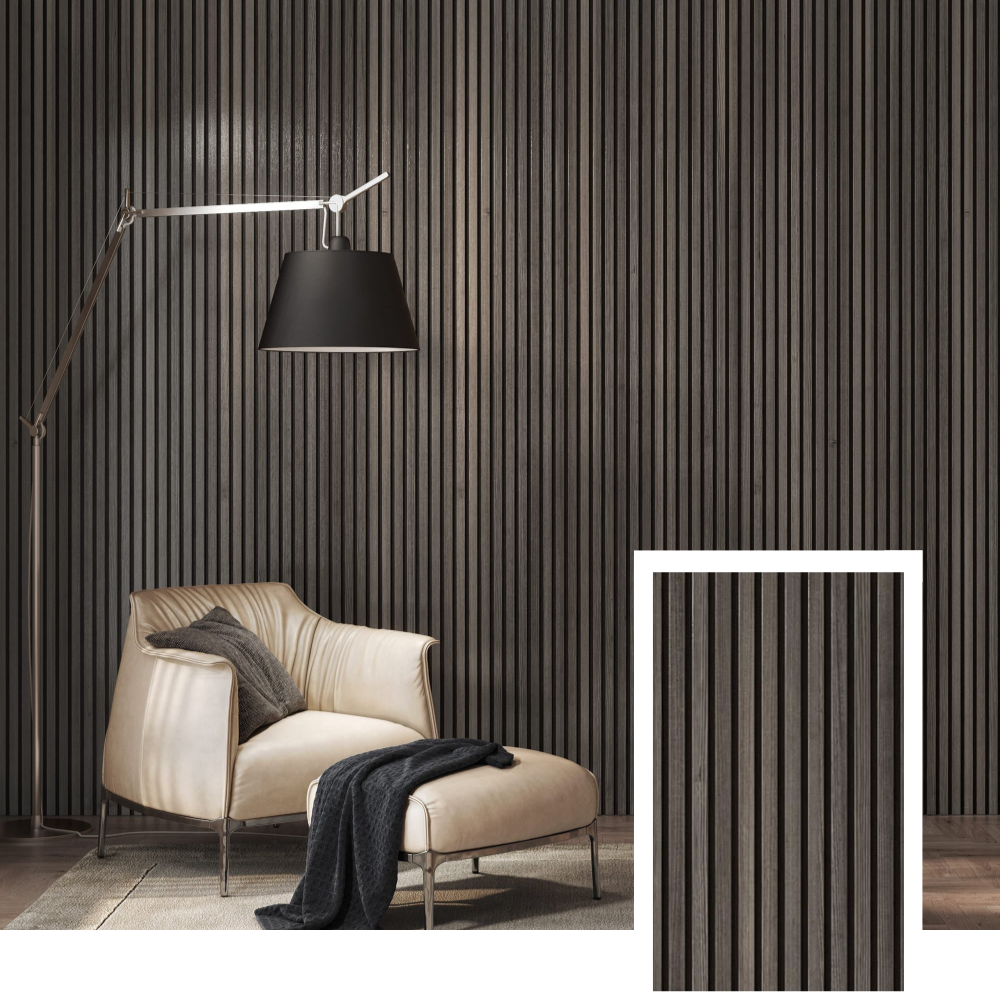 HEMVI™ Premium Akustisk Slat Panel — Naturlig Eg
