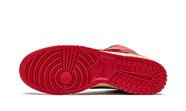 Court High Red Acid Wash