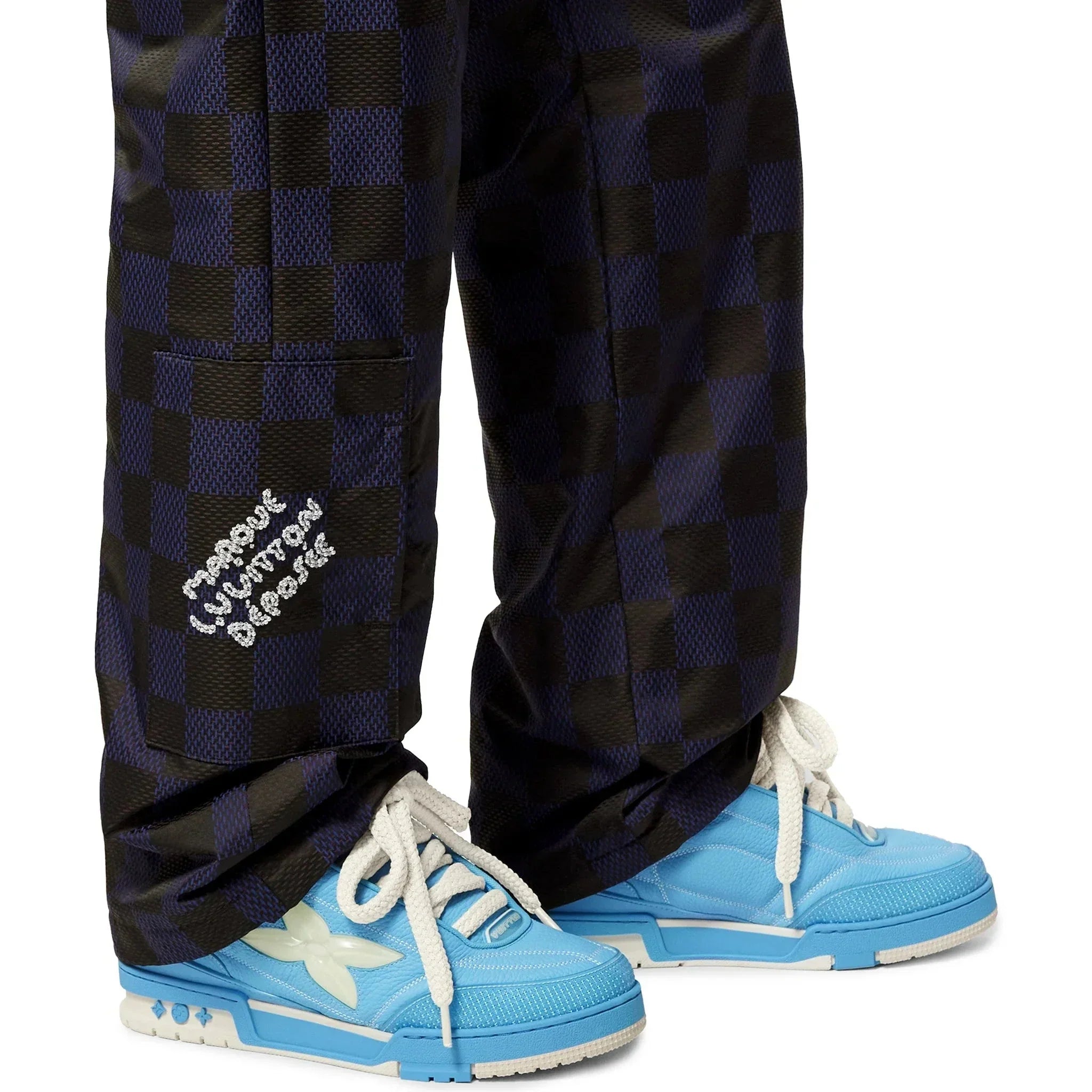 Skate Monogram Trainer Baby Blue Sneaker