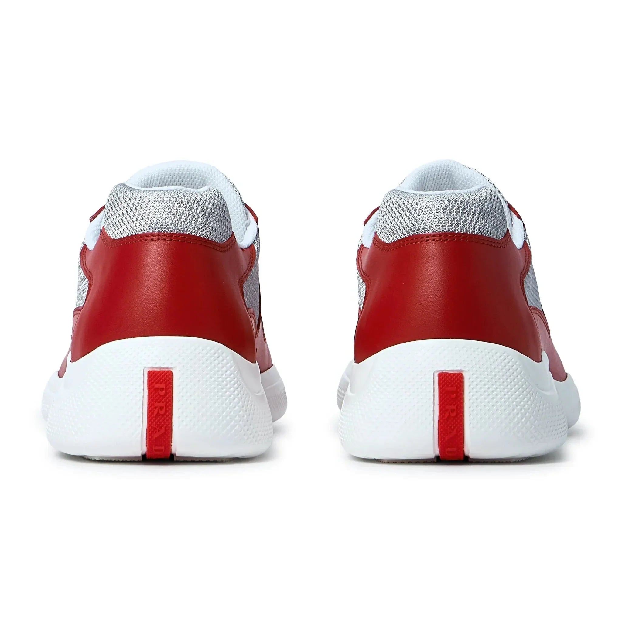 Americas Cup Soft Rubber And Bike Fabric Red Silver Sneaker