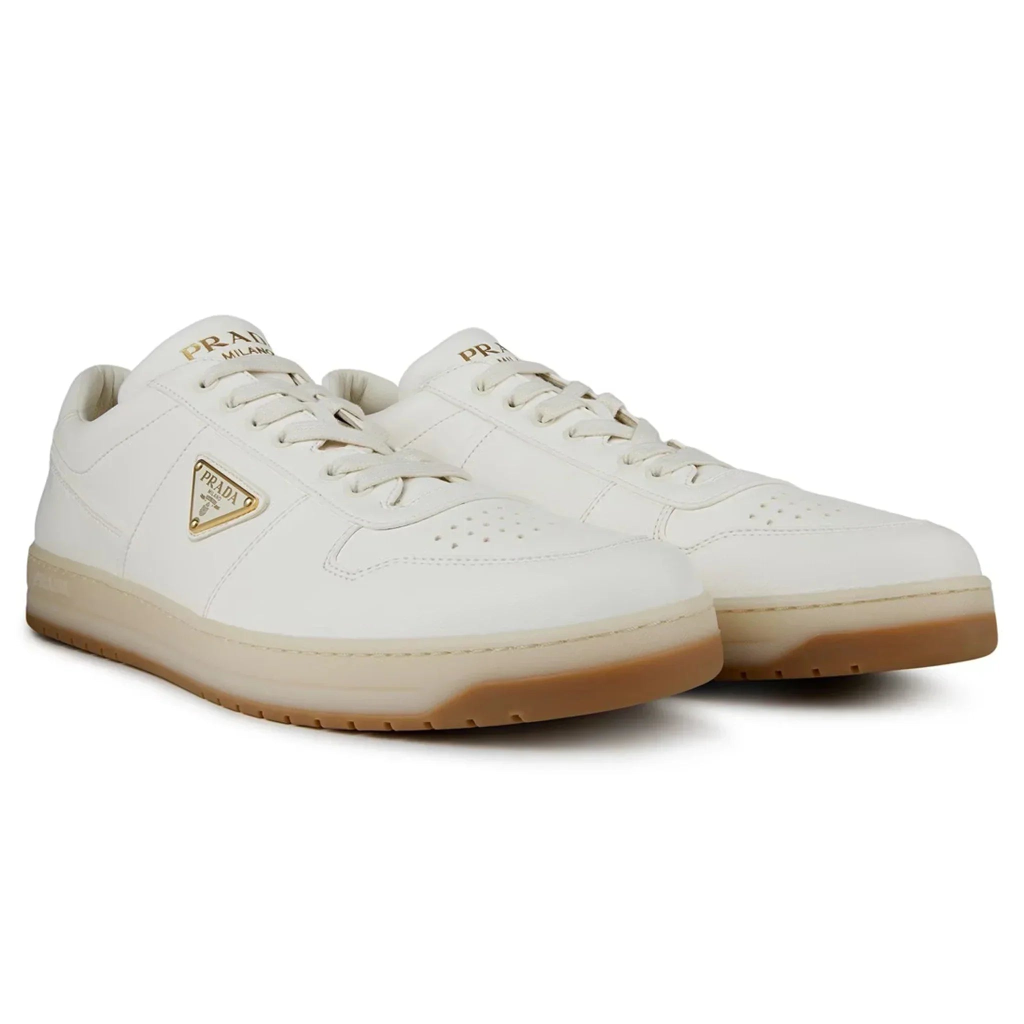 Downtown Leather Low Top White Beige Sneaker