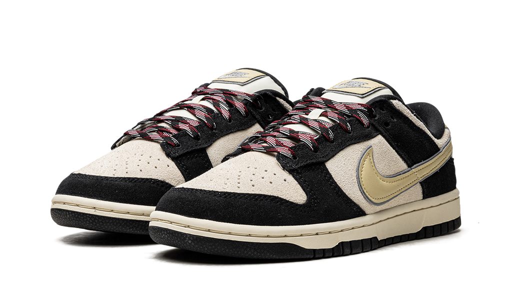 Court Low LX Black Suede Classic Team Gold