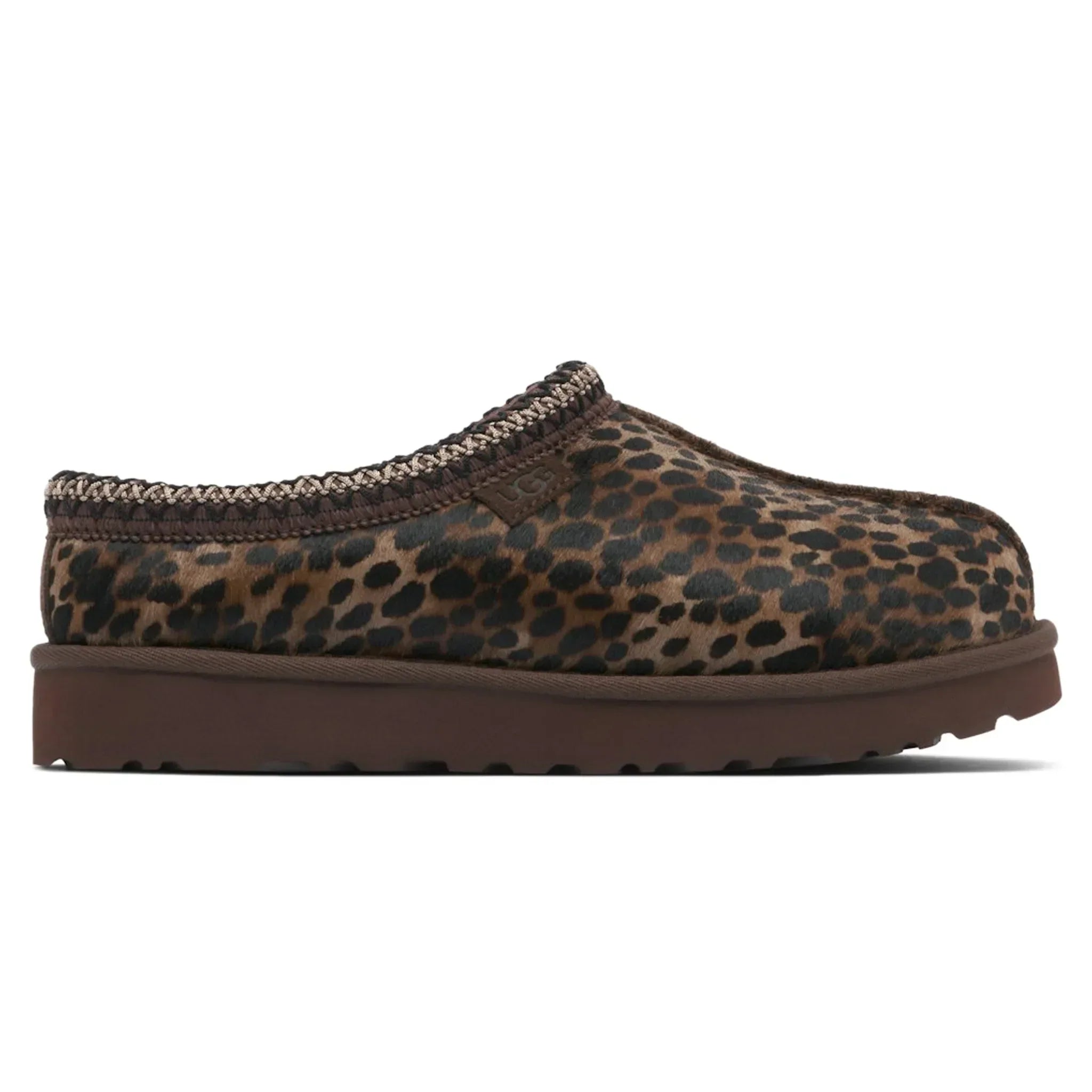 Tasman Caspian Burnt Cedar Cheetah Slippers (W)