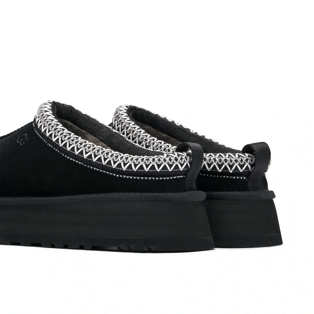Tazz Platform Black Slippers (W)