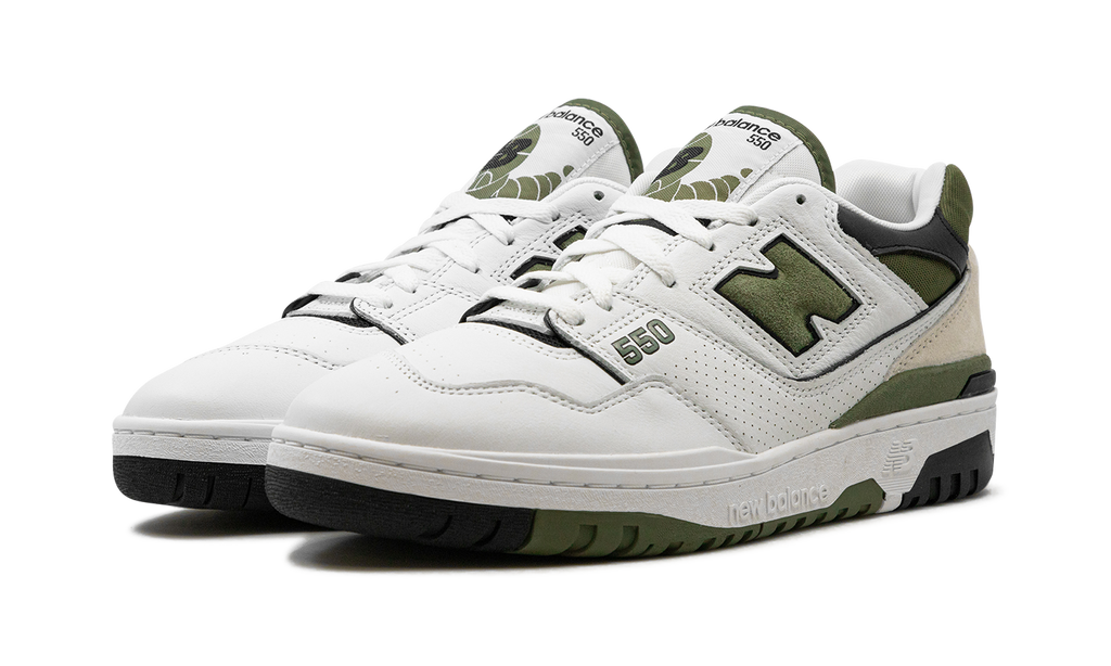 Court 550 White / Dark Olivine